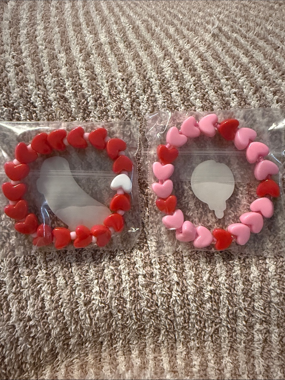 Heart Bead Bracelets